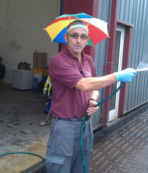 Limesquare Driver refuses to give in to British Weather